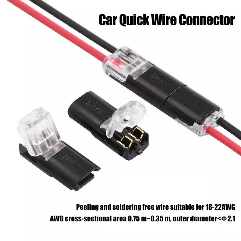 2-контактный способ подключения провода, соединители для кабеля, водонепроницаемый Электрический провод, двухпроводный штепсельный Соединитель с Блокирующей пряжкой