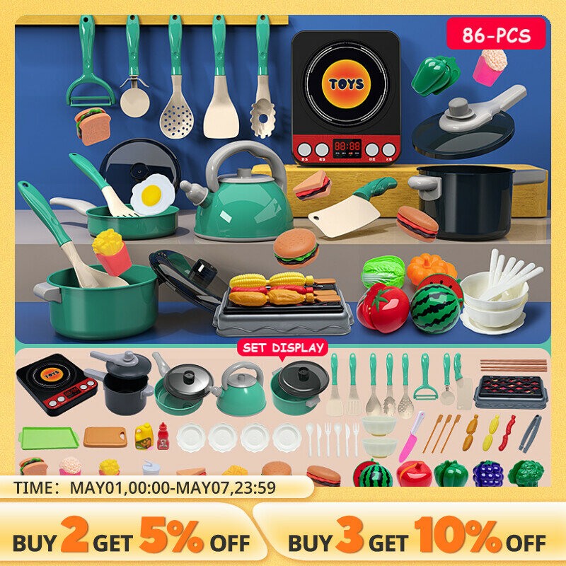 Cutting Play Food Speelgoed Voor Kinderen Keuken Doen Alsof Fruit & Groenten Accessoires Educatief Speelgoed Voedsel Kit Voor Peuter Kinderen Cadeau