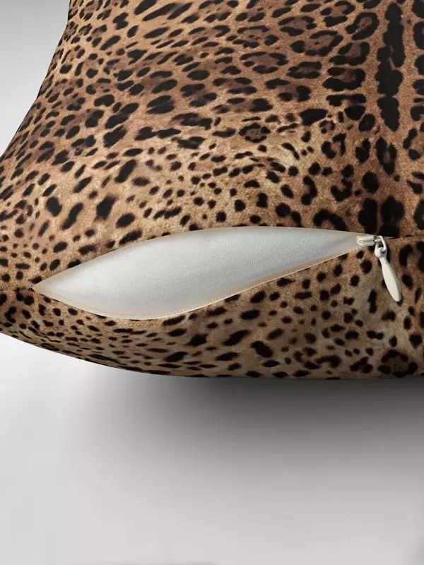 Funda de almohada de piel con estampado de leopardo, fundas de almohada de otoño