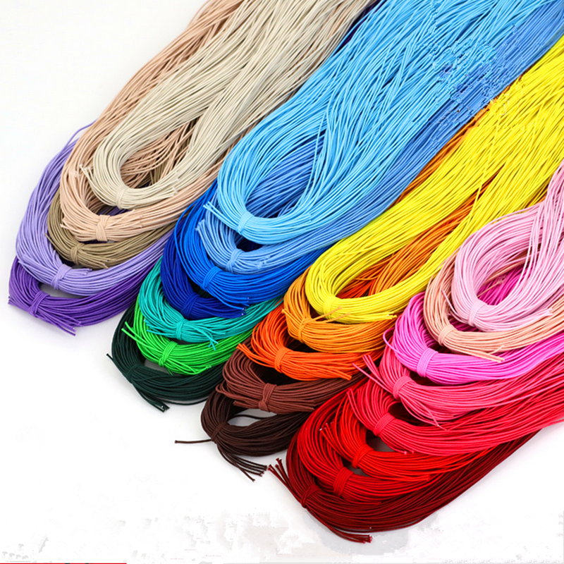 1.0/ 1.2/ 1.5/ 2.0/ 2.5mm Elastic Band Thread DIY Handmade Frisado Para Fazer Jóias Acessórios De Costura DIY