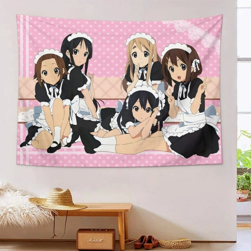 Home Decoration Tapestry  Japan Kawaii New K ON Tapestry  Wall Art Tapestries Room Decors