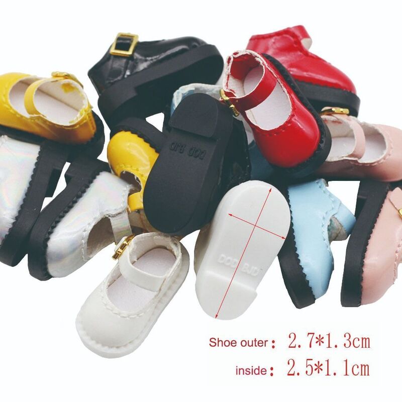 Sandalias de muñeca BJD ob11 para Obitsu11 GSC DOD, calcetines de cuerpo para muñecas OB11, zapatos de princesa, accesorios de ropa, juguetes, 1 par, 1/12