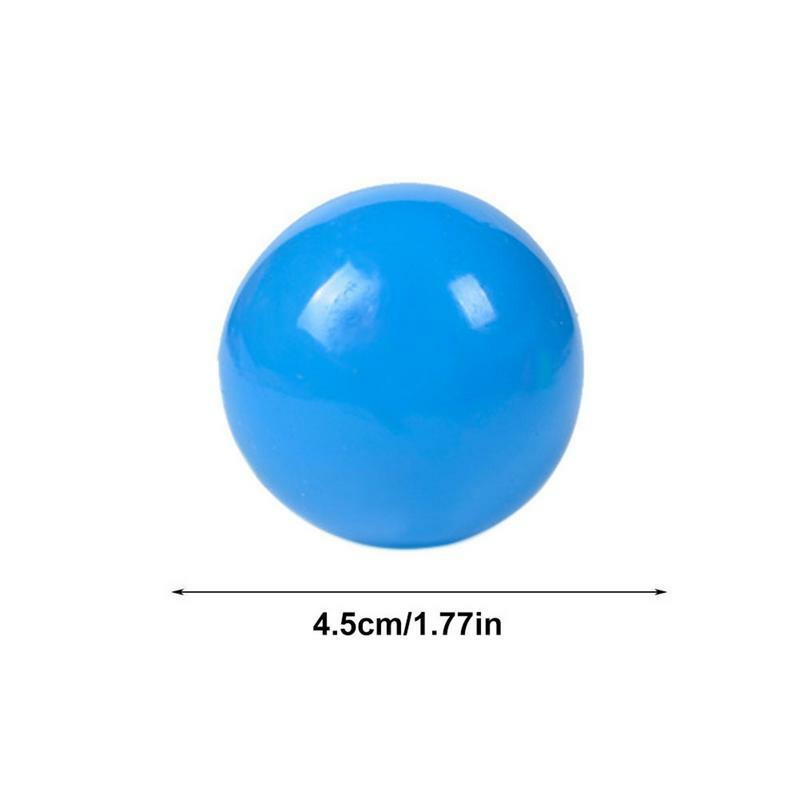Sticky Fluorescent Ball Toys Decompress Stress Relief Balls For Kids And Adults Fun Ceiling Ball Games Exercise Baby's Grasp