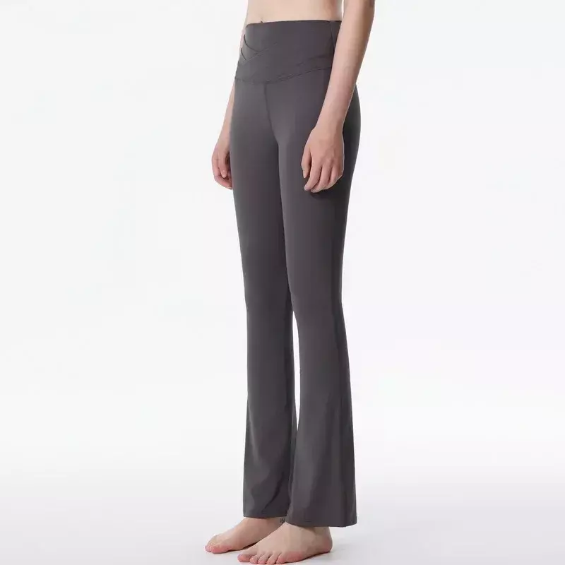 AL pantaloni da donna Pilates Yoga Outwear pantaloni Casual da Fitness pantaloni sportivi da ballo a vita alta attillati