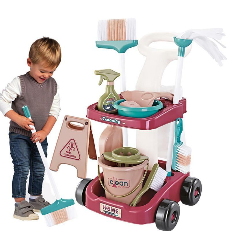 Toddler Broom And Cleaning Set Simulation Toddler Kitchen Set Boy Toys 5/13/17 PCS Kitchen For Kids Pretend Play Kit