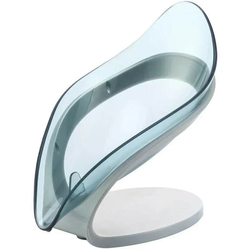 Scatola di sapone trasparente personalizzata alla moda con drenaggio automatico adatta a varie forme di scatole accessori per il bagno