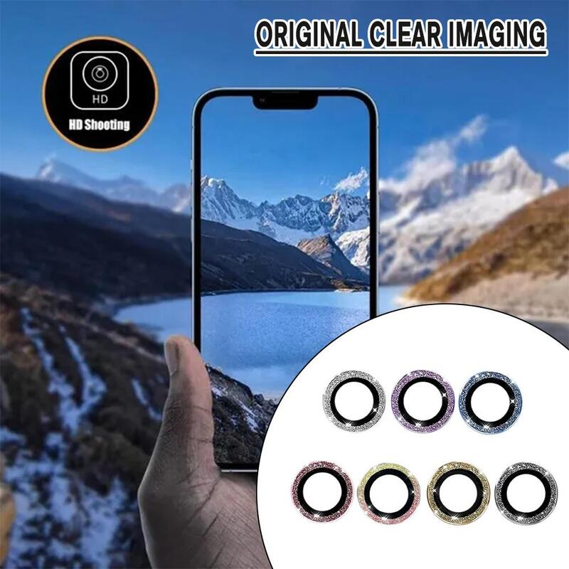 Glitter Diamond Camera Lens Protector Film, Lente de Metal Protetora, Anti Scratch, Fit para Samsung Galaxy Z Fold 5, X1Q2