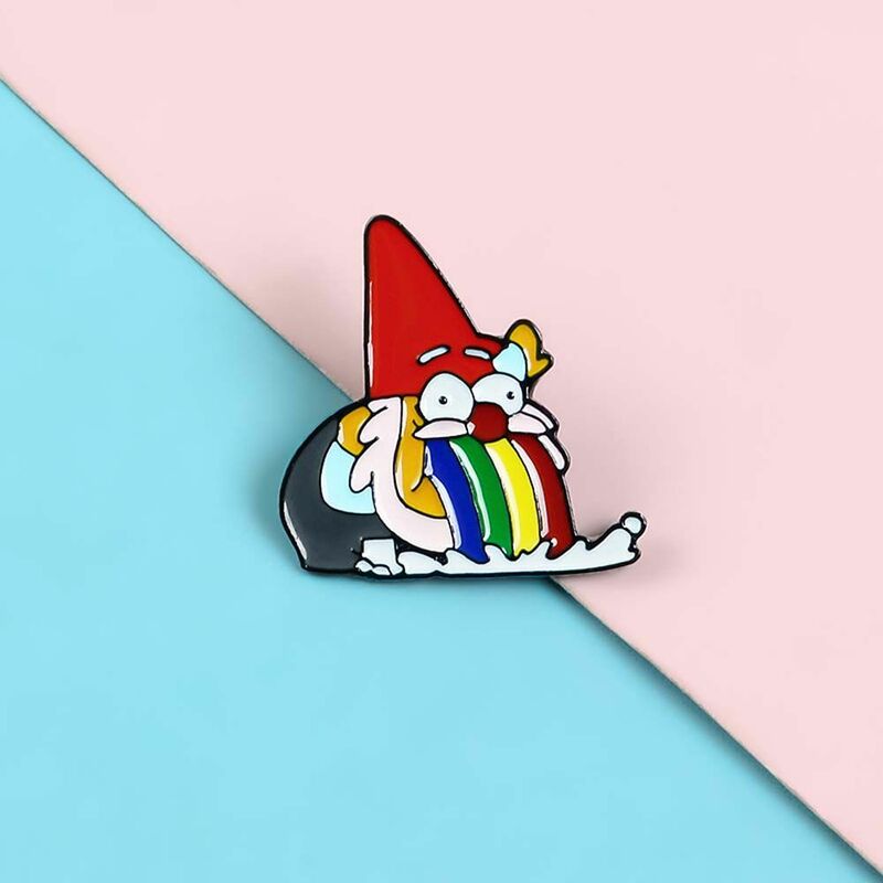 Brooch Travel Commemorative Rainbow Jewelry Accessories Lapel Pin Funny Lapel Brooch Enamel Pin Brooches Pin Dwarf Brooches