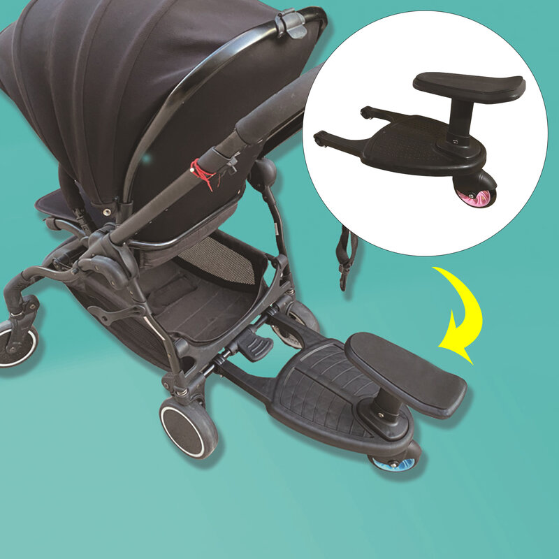 ที่วางเท้ารถเข็นเด็กทารกอเนกประสงค์สำหรับเด็กทารกอุปกรณ์เสริมในรถยนต์แผ่นรองนั่งแบบขยาย