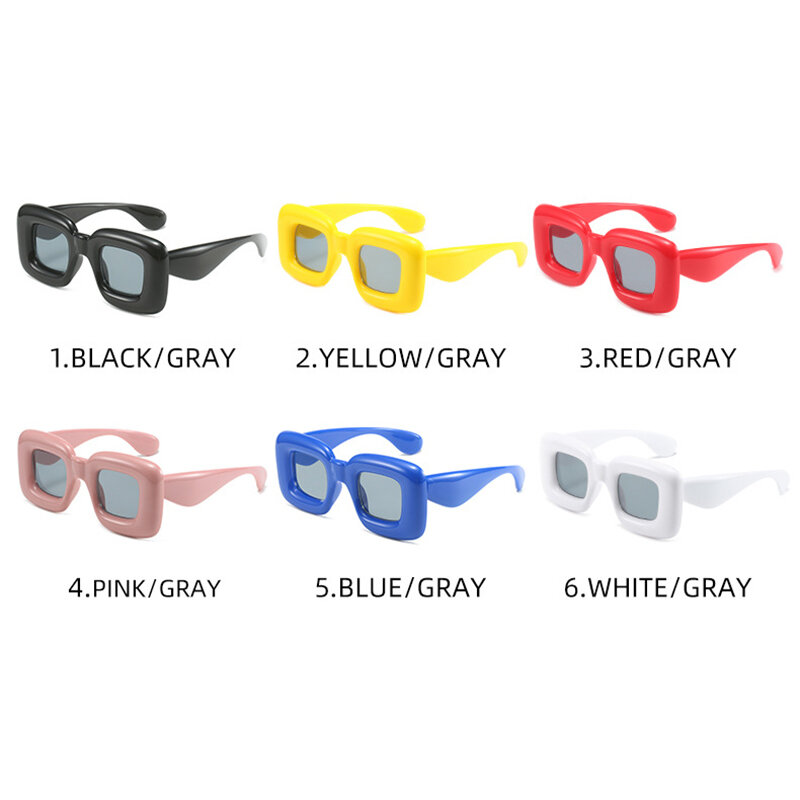 УНИКАЛЬНЫЕ Солнцезащитные очки карамельных цветов для женщин, роскошные брендовые забавные оттенки, модные солнцезащитные очки в стиле хип-хоп, унисекс, квадратные очки с запахом