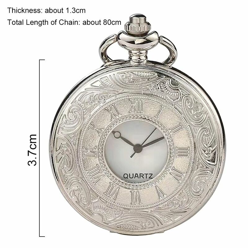 Винтажные кварцевые карманные часы в стиле ретро стимпанк с цепочкой и ожерельем для женщин и мужчин, модный подарок