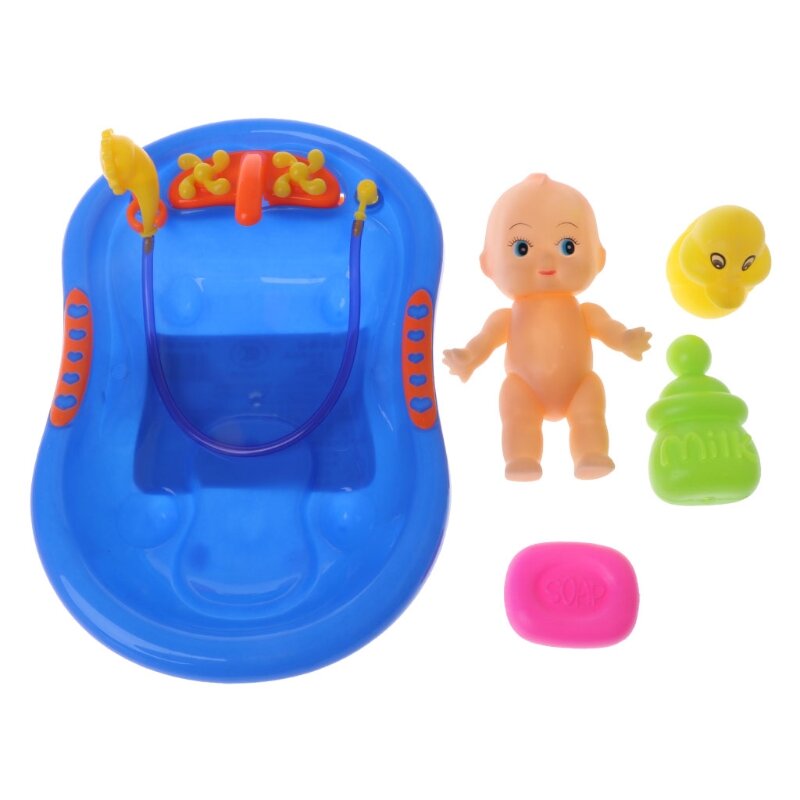 Ванна с куклой-малышом, игрушка для купания для детей, Плавающие Игрушки для раннего развития