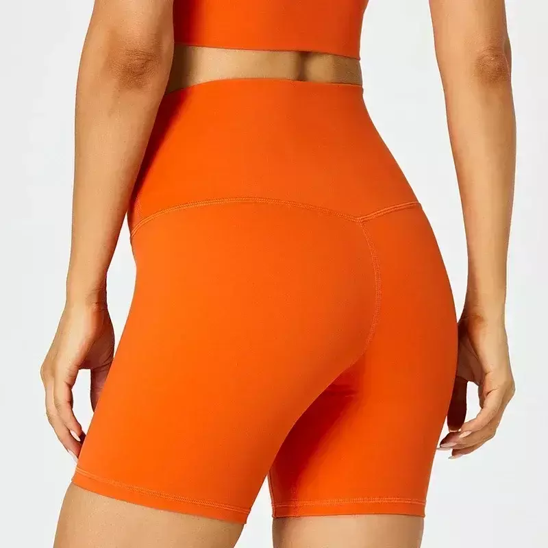 Align-Breathable High Waist Sports Calças Curtas para Mulheres, Quick Dry, Running Fitness, Lulu Yoga Pants, Shorts de Ciclismo, 6"