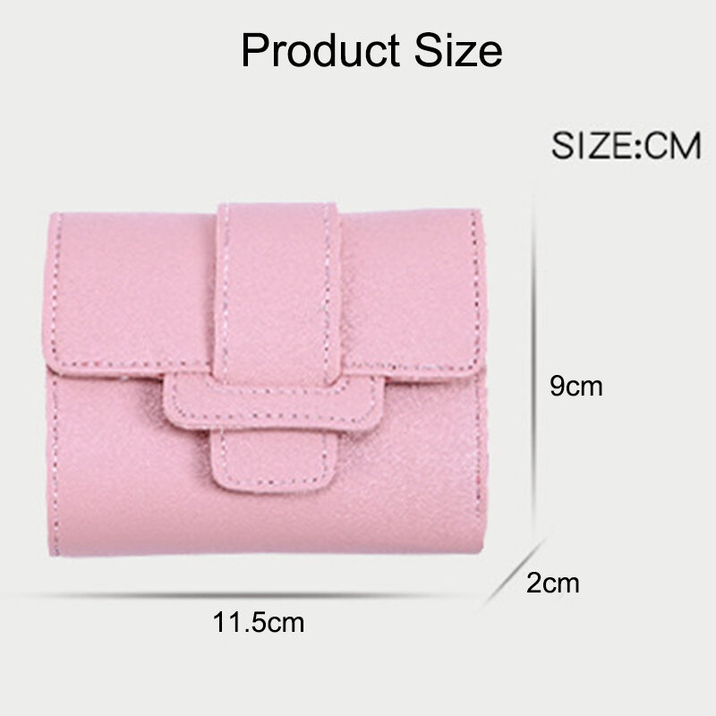 Portefeuille design court pour femme, trois possède un sac à main simple et mignon, pochette pour étudiant, porte-cartes, porte-monnaie féminin, mode
