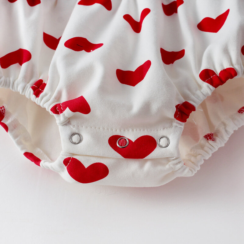 Pakaian Bayi Baru Lahir Musim Semi Jumpsuit Lengan Panjang Led Kupu-kupu Cinta Bayi Pakaian Ha Pakaian Bayi Katun dengan Topi
