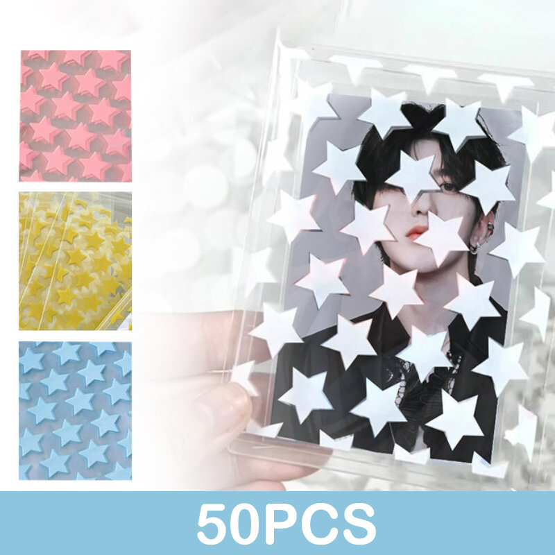 50PCS Transparent Color Star Love Self-adhesive Opp Bag Odd Biscuit Self-sealing Retail Bag Jewelry Gift Packaging Plastic Bags