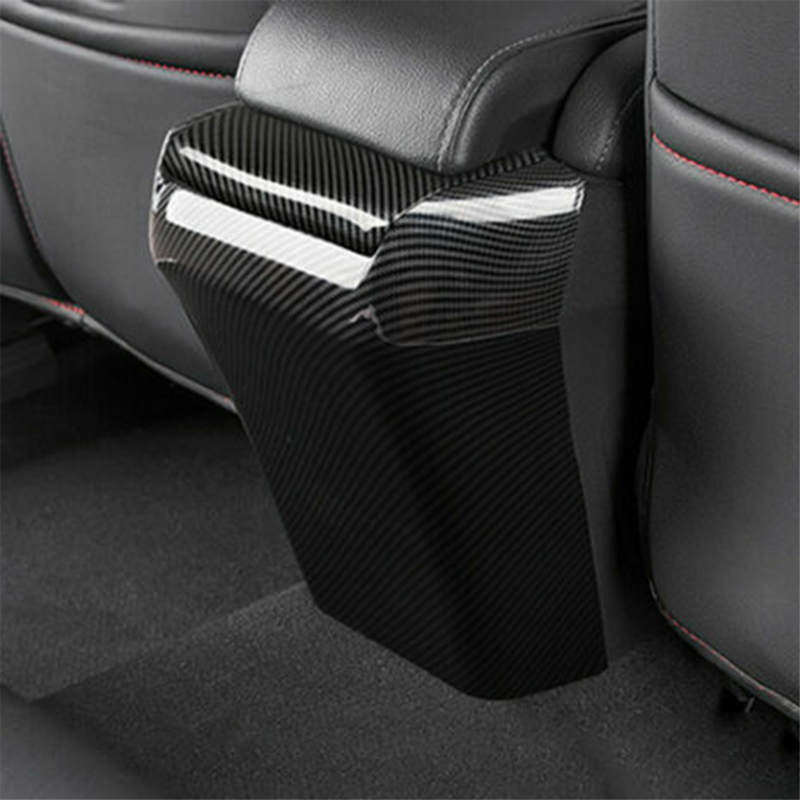 Fit for Honda Civic 2016-2021 Carbon Fiber Rear Air Outlet Vent Panel Cover Trim