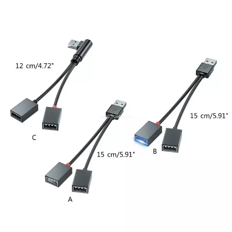 USB-Splitter-Kabel adapter für Auto, Schule, Büro Daten übertragung Drops hip