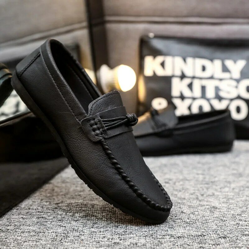 Męskie mokasyny Man 2023 Fashion Comfy Slip-on Drive mokasyny obuwie męskie marki buty ze skóry męskie obuwie
