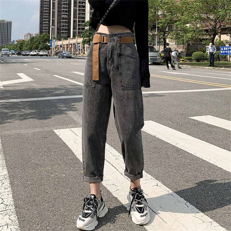 Calças de brim femininas inverno velo quente simples sólido diário estética em linha reta calças de brim feminino cintura ajustável streetwear