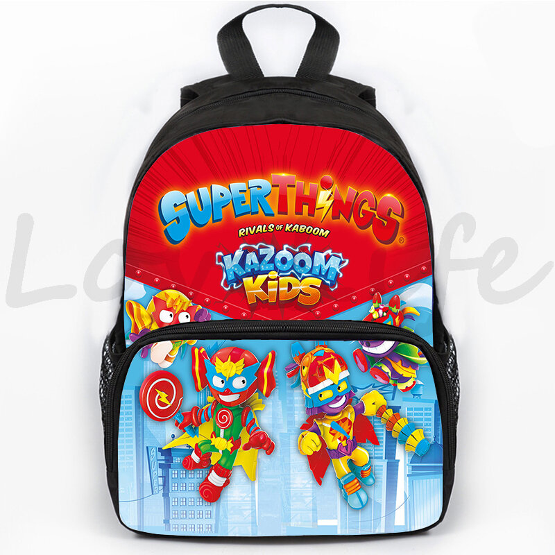 Crianças superzings mochilas para meninos meninas super zings série jogo mochila dos desenhos animados bookbag viagem anime sacos de escola
