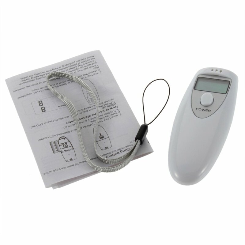 LCD 디스플레이 PFT-641 호흡 알코올 테스터, 전문 포켓 디지털 알코올 호흡 테스터 분석기, 감지기 테스트 테스트
