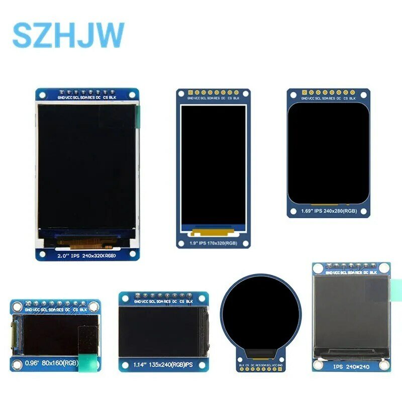0,96/1,14/1,28/1,3/1,54/1,69/1,9/2,0 дюймов IPS TFT LCD OLED модуль дисплея для ardunio raspberry pi stm