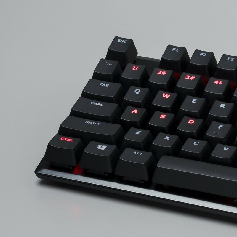 Ультракомпактная Механическая игровая клавиатура с 87 клавишами и Красной светодиодной подсветкой