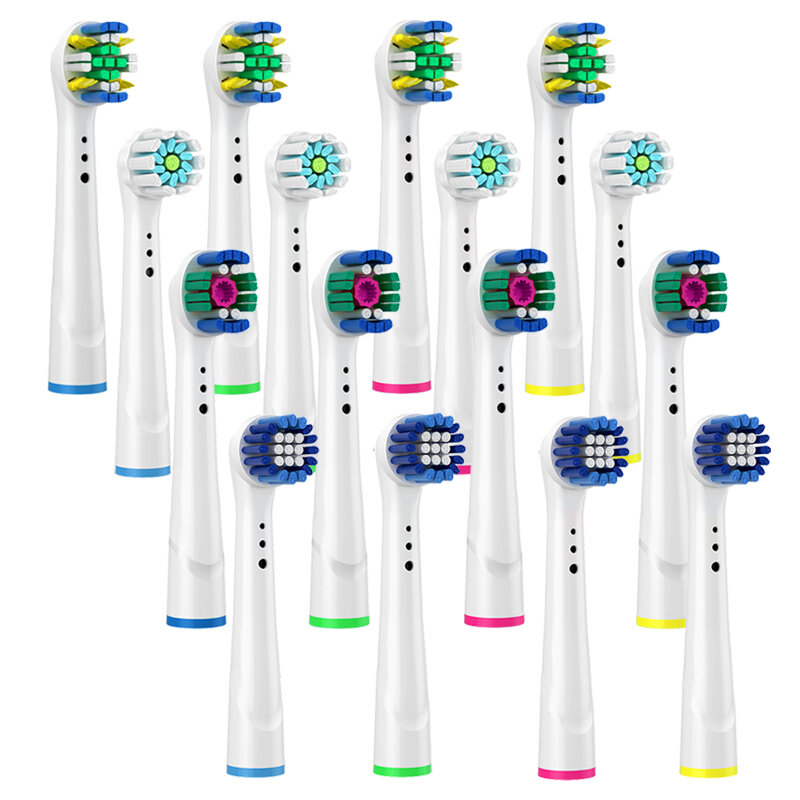 Насадки для электрической зубной щетки Oral B Braun 3D, белая зубная щетка, высокоточная Чистящая Десна, зеркальный уход, головки зубной щетки для OralB