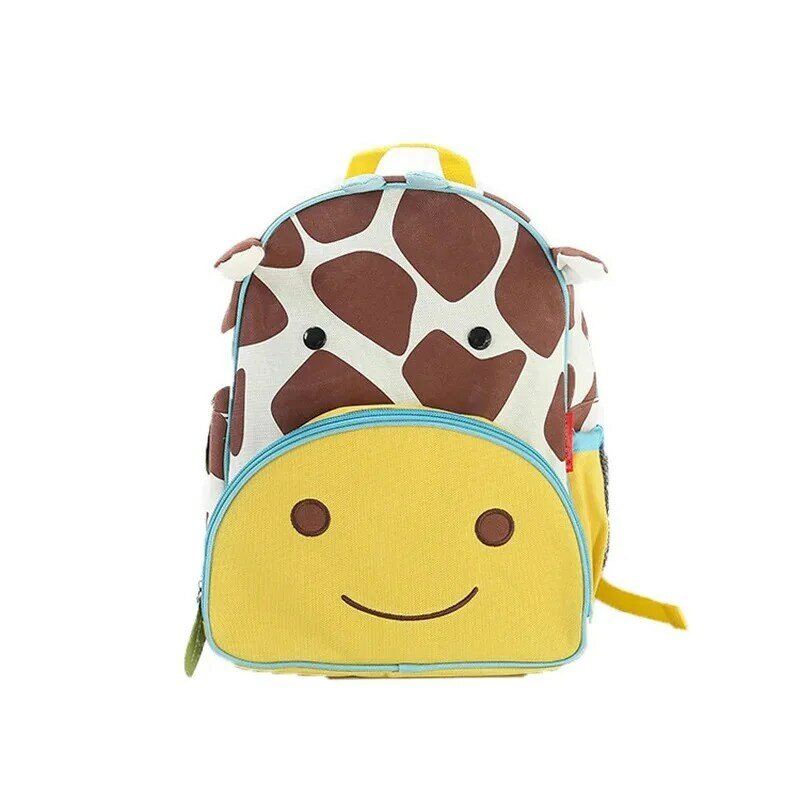 Cartoon Animal Prints Mochila para Crianças, Bolsa de escola para meninas e meninos, jardim de infância, criança, crianças