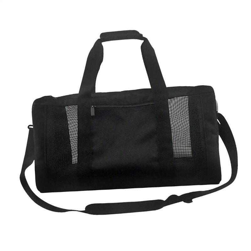 Mesh-Sporttasche über Nacht Weekender-Tasche Fitness zubehör Reiß verschluss Verschluss Fitness studio abnehmbarer Gurt Sport Outdoor-Fitness-Tasche Sporttaschen