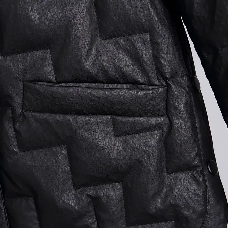 짧은 밍크 칼라 루즈핏 다운 재킷 여성용 2023 가을 겨울, 신제품
