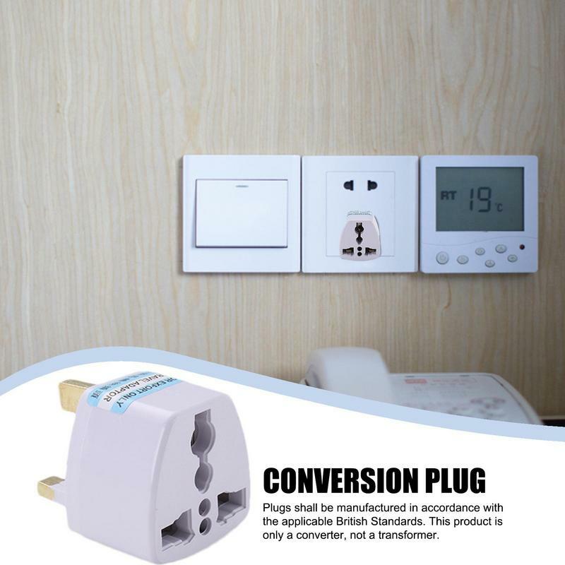 Travel Plug Adapter Scratch-proof UK Power Converter Plug Outlet Power Plug Adapter For British Hong Kong Singapore For Friends