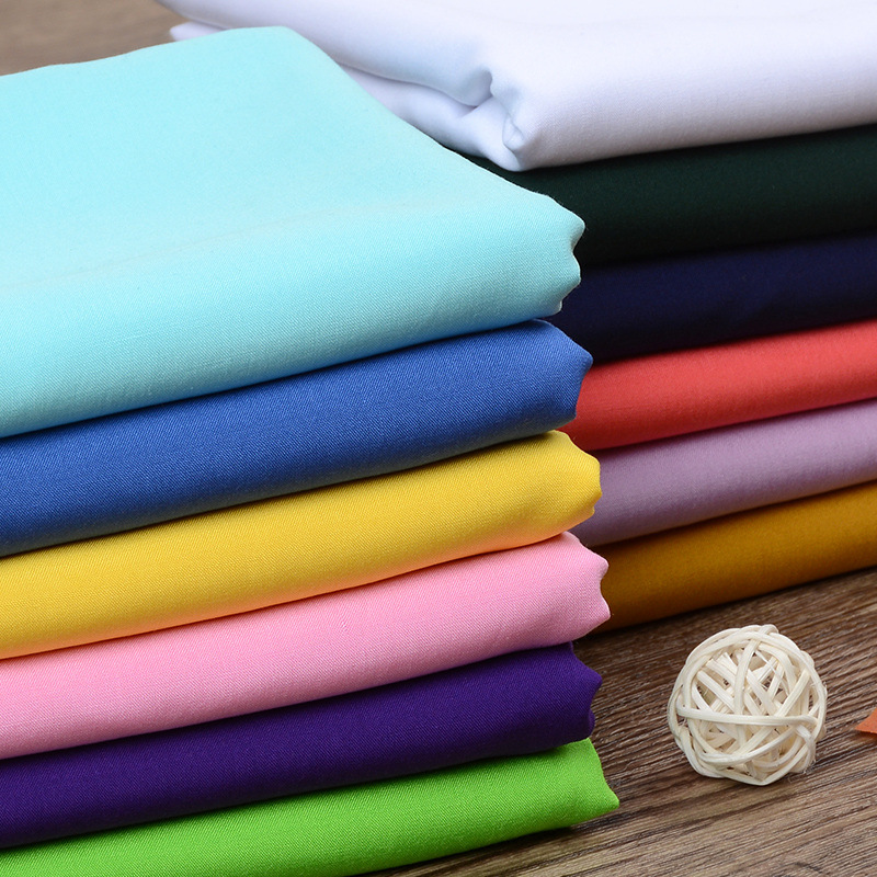 Tela de seda de algodón de rayón de color puro, tela de pijama de verano para bebé, tela de vestido hecha a mano, venta al por mayor