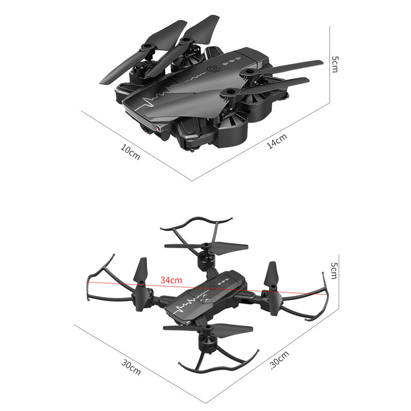 Drone Rc 4k caméra HD grand Angle 1080P WiFi fpv, Drone double caméra quadricoptère, Transmission en temps réel, hélicoptère jouets