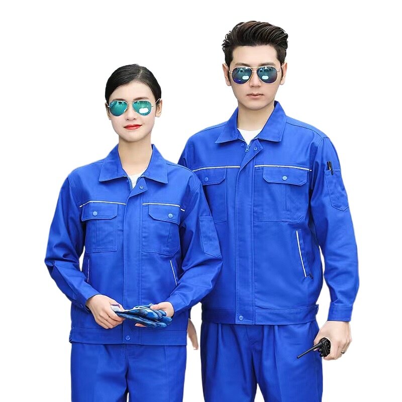 Spring And Autumn Long-sleeved Work Clothes Suit Winter Wear-resistant Breathable Long-sleeved Work Clothes Workshop Factory Clo