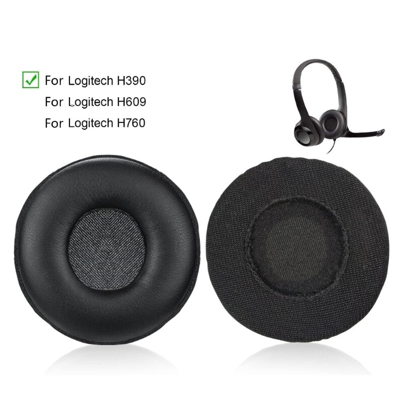 Soft Ear Pads Ear Cushions for Logitech H390 H600 H609 Headphones Ear Pads Breathable Memory Foam Ear Cushions