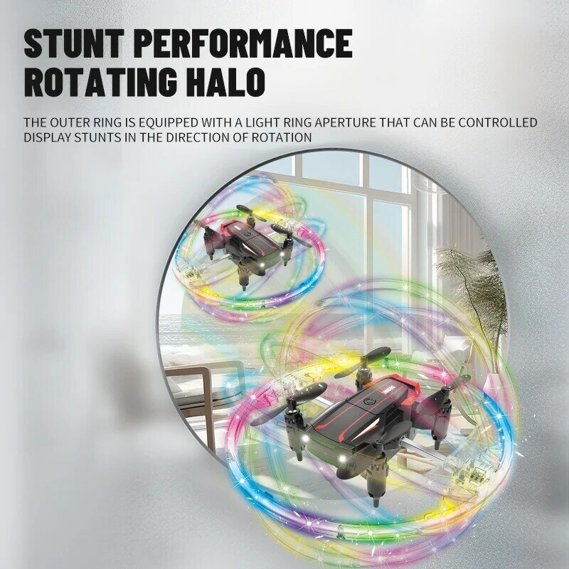 Stunt Roll Drone Cool Colorful Light Tumbling Smart Fixed Height Children Mini Remote Control Quadcopter Zabawki dla chłopców Prezenty dla dzieci