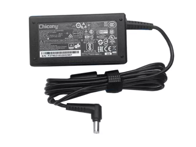 Chicony-3-Prong電源アダプター、19v、3.42a、5.5mm、1.7mm、A11-065N1A