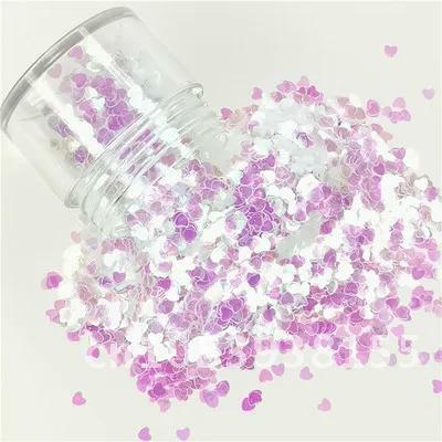 3mm Ultrathin Heart Glitter Sequins for Craft PET Paillettes for Nails Arts Manicure/Wedding Christmas Decoration Confetti 10g
