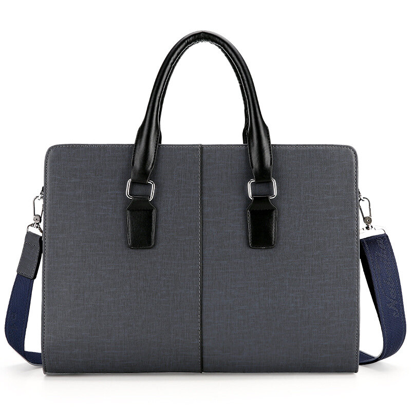 Men Fashion Business Briefcase New Design  Male Shoulder Corssbody Bag Casual Messenger Bag Laptop Handbag Travel Bag Black