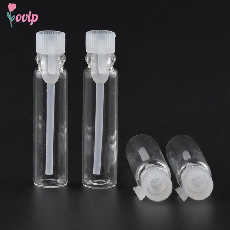 Botol sampel kecil parfum kaca Mini 1/2/3 ml botol parfum botol wangi botol uji cairan laboratorium botol percobaan