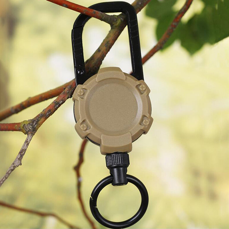 1PCS Anti-Lost Heavy Duty Magnetic Retractable Pull Key Chain Easy-To-Pull Buckle For Outdoor