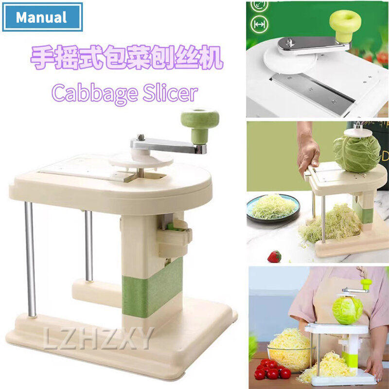 Hand Crank Grater Multifunctional Food Chopper Vegetable Shredder With Handle for Onion Cabbage Salad