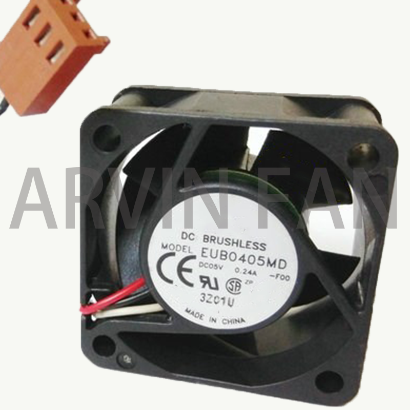 4020 EUB0405MD -FOO DC5V 0.24A 4CM 40mm Switch Server Silent Cooling Fan