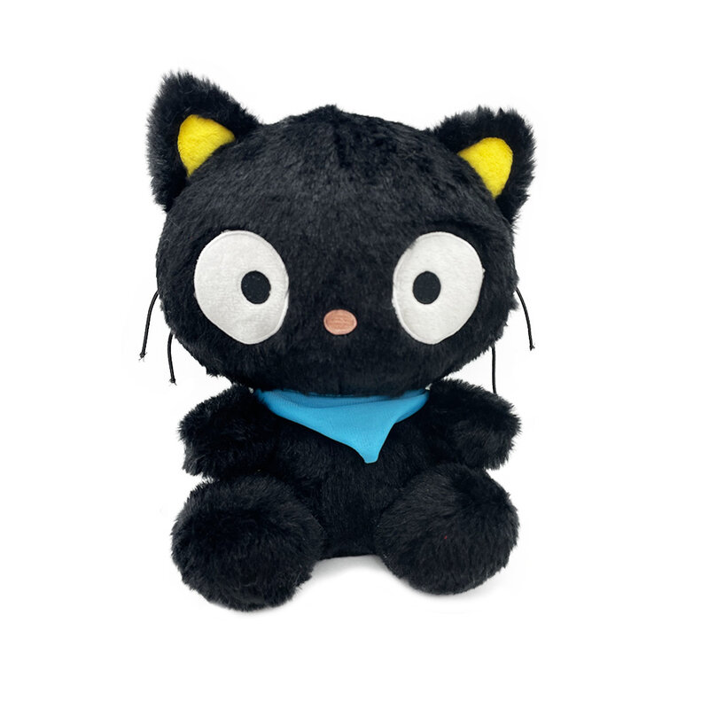 Juguete de peluche de dibujos animados Kawaii de 10 pulgadas, Gato Negro suave, muñeco de animales de peluche, el mejor regalo para fanáticos y niños, cumpleaños