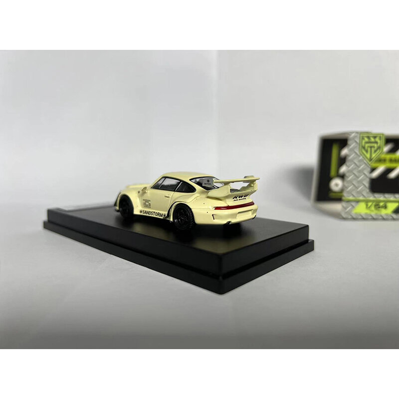 FeelsLike In Stock 1:64 RWB 993 SANDSTORM Diecast Diorama Car Model Collection Miniature Carros Toys