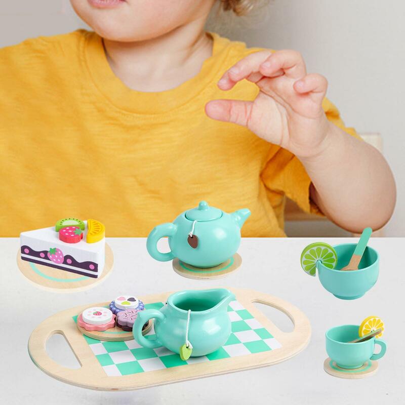 Чайная искусственная посуда, игрушечная сенсорная игрушка для детей возрастом