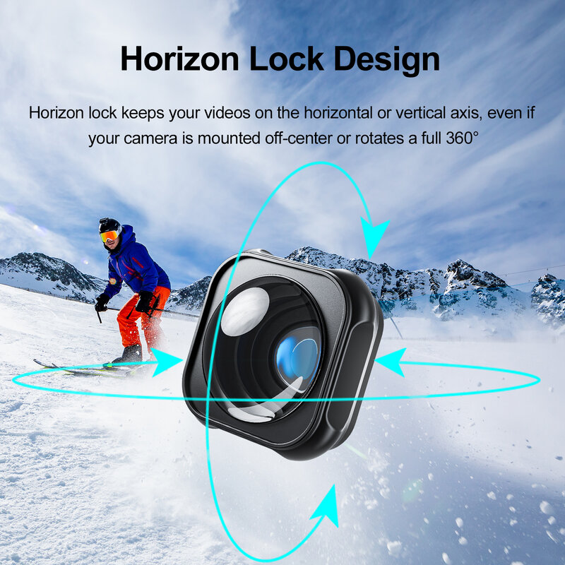TELESIN Lens Mod dla GoPro Hero 9 10 11 czarny Anti Shake stop aluminium wodoodporny obiektyw ultra-szeroki kąt 155 stopni obiektyw