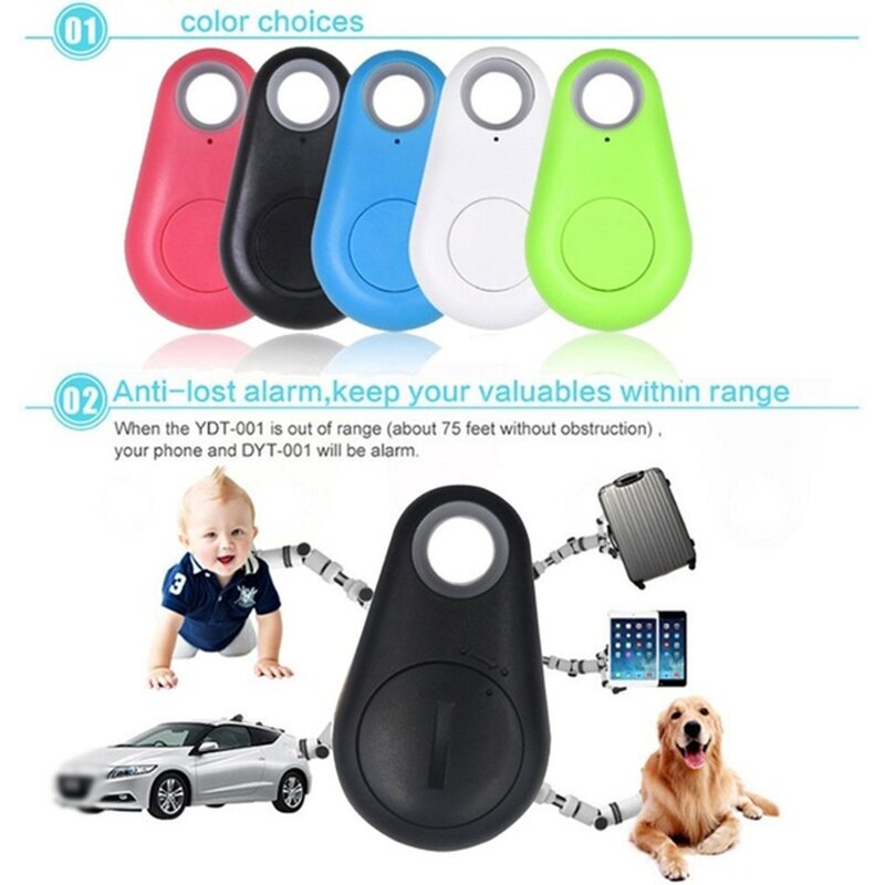 Bluetooth-compatible Key Finder Smart Anti-Lost Device Anti-Lost Keychain Mobile Phone Lost Alarm Bi-Directional Finder Anti